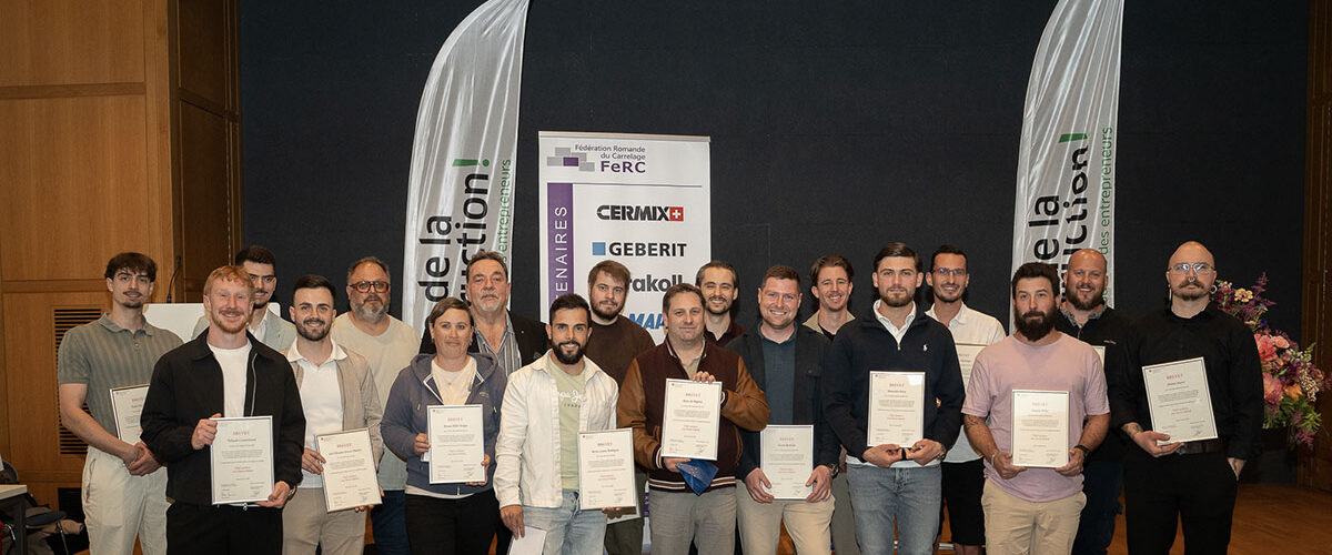 Brevet fédéral de Chef·fe Carreleur·leuse : les lauréats ont reçu leur diplôme !