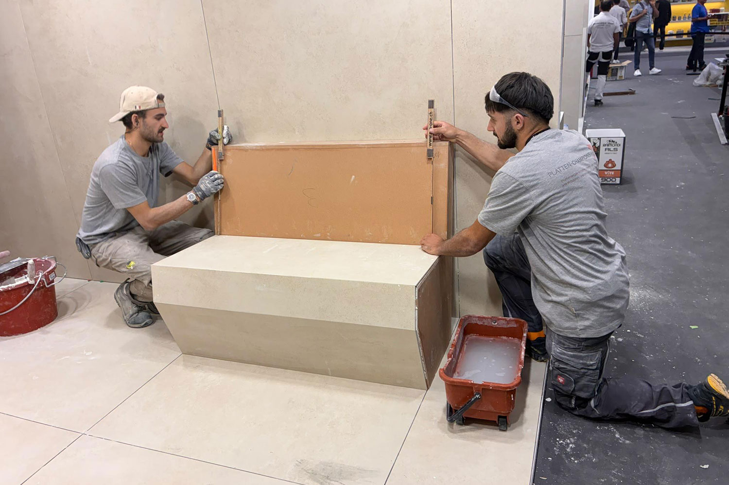 Cersaie 2026 : Johan Rosat et Amarin Prediger font rayonner le savoir-faire suisse à Bologne